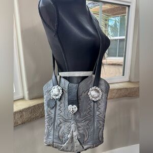 West Texas Totes - Cowboy Boot Purse - Custom Made - Vintage Upcycled/Repurposed